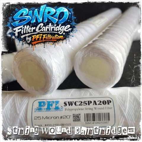 PP String Wound Filter Cartridge 25 Micron