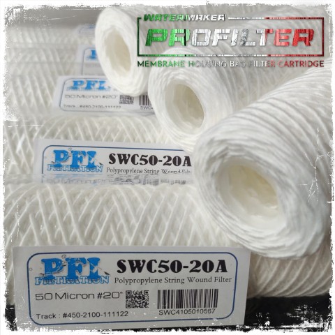 PP String Wound Filter Cartridge 50 Micron
