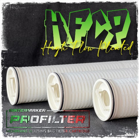 pleated high flow filter cartridge