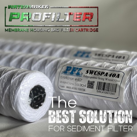 stringwound ss304 core filter cartridge