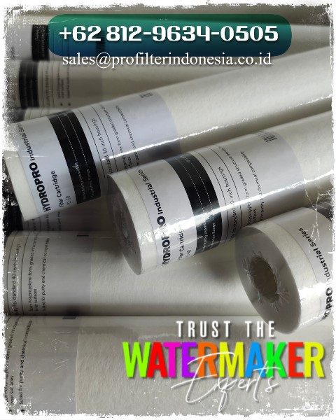 Hydropro Spun Filter Cartridge PT PROFILTER INDONESIA Hydropro Spun Filter Cartridge adalah filter berbahan polypropylene berperingkat micron nominal dan absolut yang berfungsi baik sebagai filter awal atau filter akhir dalam berbagai aplikasi termasuk industri, proses kimia, makanan & minuman, kosmetik dan air. Informasi lengkap hubungi kami PT PROFILTER INDONESIA response cepat +62 813 8506 6789 Email : sales@tokofilterindonesia.com