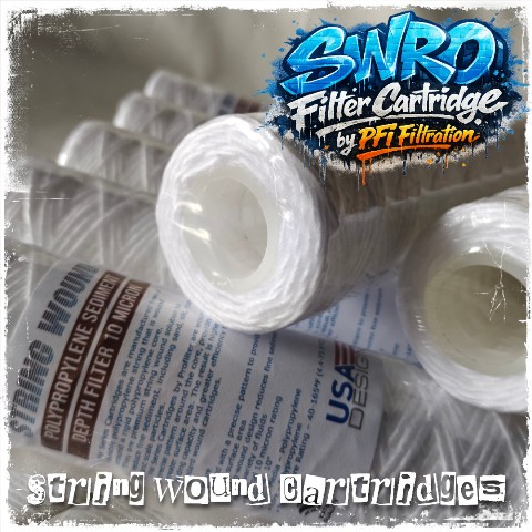 String Wound Filter Cartridge 10 Micron untuk SWRO & BWRO Power Plant