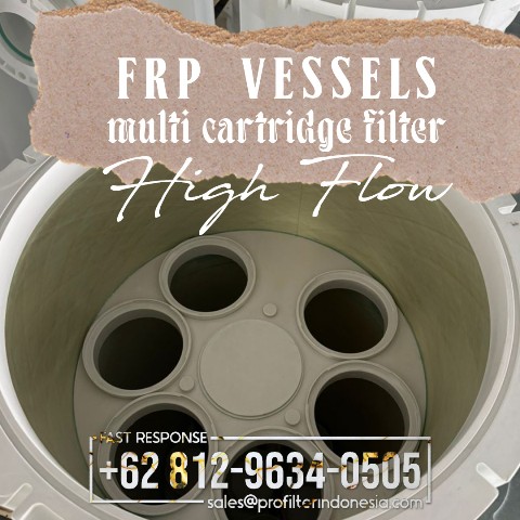 FRP Housing Multi Cartridge Filter High Flow Vessel FRP Housing Multi Cartridge Filter High Flow Vessel
