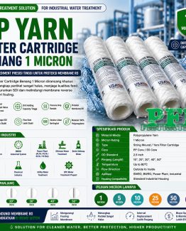 PP Yarn Filter Cartridge Benang 1 Micron